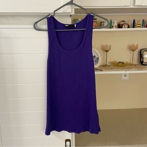 Deep Purple Scoop Neck Tank